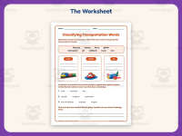 Land, Water, or Air Classifying Transportation Worksheet – 3rd Grade preview 2
