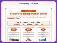 Land, Water, or Air Classifying Transportation Worksheet – 3rd Grade preview 7