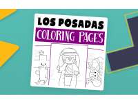 Las Posadas Coloring Page, Christmas in Mexico Coloring Pages Activity preview