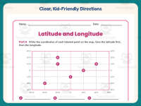 Latitude and Longitude Worksheet – 4th Grade Geography & Maps Practice preview 4