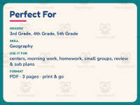 Latitude and Longitude Worksheet – 4th Grade Geography & Maps Practice preview 6