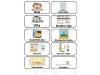 Latvian Picture Vocabulary Flashcards - Home & Furniture preview 2