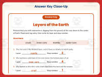 Layers of the Earth Writing Worksheet – 5th Grade Rocks Practice preview 7