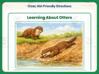 Learning about Otters Worksheet – 1st Grade Animals Practice preview 4