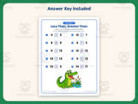 Less Than Greater Than Worksheet – 1st Grade Inequalities Practice preview 3