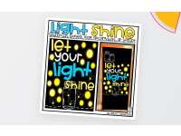 Let Your Light Shine Bulletin Board Kit, Door Decoration Set, or Poster preview
