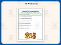 Let’s Separate Things Comma Worksheet – 2nd Grade Punctuation Practice preview 2