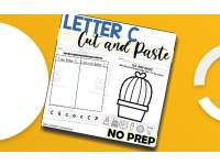 Letter C Cut and Paste Worksheets preview