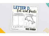 Letter D Cut and Paste Worksheets preview