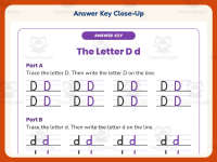 Letter D Handwriting Practice Worksheet – Kindergarten Alphabet preview 7