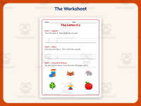Letter E Handwriting Practice Worksheet – Kindergarten Alphabet preview 2