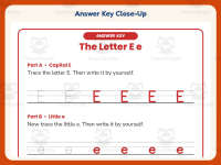 Letter E Handwriting Practice Worksheet – Kindergarten Alphabet preview 7