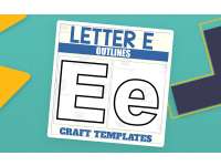 Letter E Outlines for Alphabet Crafts preview