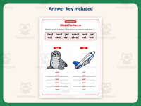 Letter E Word Families Worksheet – 1st Grade Phonics Practice preview 3