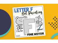 Letter F Dot Painting preview
