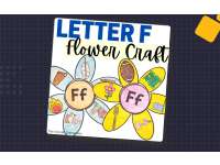Letter F Flower Craft preview