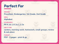 Letter H Handwriting Practice Worksheet – PreK-2nd Grade Alphabet preview 6