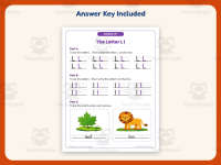 Letter L Handwriting Practice Worksheet – Kindergarten Alphabet preview 3