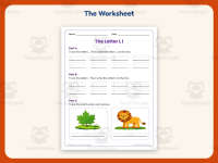 Letter L Handwriting Practice Worksheet – Kindergarten Alphabet preview 2