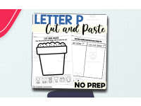 Letter P Cut and Paste Worksheets preview