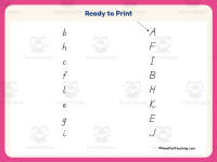 Letter Recognition Worksheet: D’Nealian – PreK-1st Grade Phonics preview 7