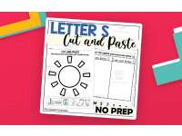 Letter S Cut and Paste Worksheets preview