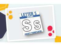Letter S Outlines – Alphabet Craft Templates preview