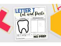 Letter T Cut and Paste Worksheets preview