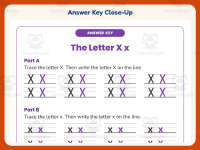Letter X Tracing Worksheet – Kindergarten Alphabet & Beginning Sounds preview 7