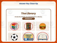 Library Objects Worksheet – Kindergarten Specials Practice preview 7