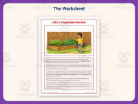 Lilly’s Vegetable Garden Reading Comprehension Worksheet – 3rd Grade preview 2