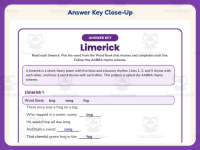 Limerick Fill in the Blank Worksheet – 3rd Grade Poetry Practice preview 7