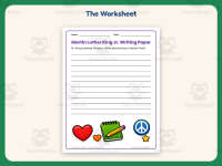 Lined Paper Worksheet: Martin Luther King Jr Writing Paper – 1st Grade preview 2