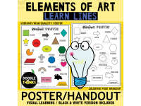 Elements of Art | Lines Poster and Handout | Visual Learning Aid preview