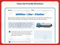 Liquid Measurement Scenarios Worksheet – 5th Grade Capacity & Metrics preview 4