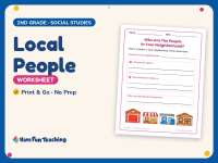 Local People Worksheet – 2nd Grade Community Practice preview