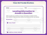 Locating Information to Answer a Question Worksheet – 3rd Grade preview 4