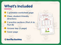 Long and Short Vowels Worksheet – 1st Grade Long Vowels Practice preview 5