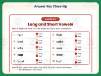 Long and Short Vowels Worksheet – 1st Grade Long Vowels Practice preview 7