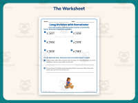 Long Division with Remainder Worksheet – 4th Grade Math Practice preview 2
