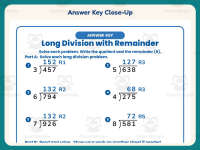 Long Division with Remainder Worksheet – 4th Grade Math Practice preview 7