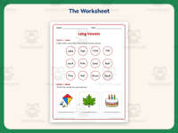 Long Vowels Coloring Worksheet – 1st Grade Phonics Practice preview 2
