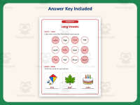 Long Vowels Coloring Worksheet – 1st Grade Phonics Practice preview 3