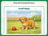 Loud Puppy Reading Comprehension Worksheet – 1st Grade Animals preview 4