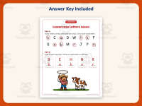 Lowercase Letters Circling Worksheet – Kindergarten Alphabet Practice preview 3