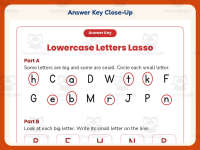 Lowercase Letters Circling Worksheet – Kindergarten Alphabet Practice preview 7