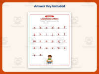 Lowercase Letters Writing Worksheet – Kindergarten Alphabet Practice preview 3