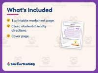 Main Idea Hand Graphic Organizer – 3rd Grade Grammar Practice preview 5