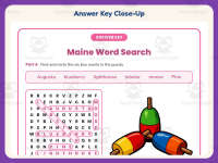 Maine Word Search Worksheet – 3rd Grade States Practice + Answer Key preview 7