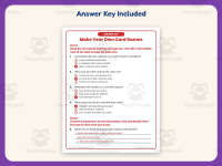 Make Your Own Card Games Reading Comprehension Worksheet – 3rd Grade preview 3